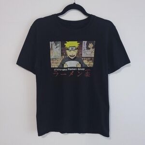 Naruto Men's Size L Black Ichiraku Ramen graphic print t-shirt